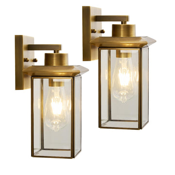 Brass outdoor sconces, Modern Bronze Exterior Wall Light Fixtures for Porch
