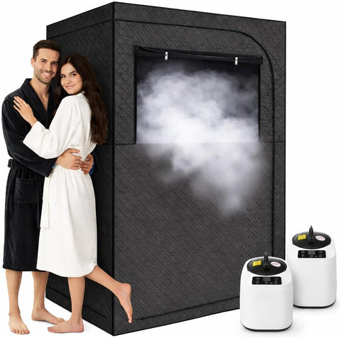 Upgraded Sauna Box, Portable 2 Person Sauna for Home, Infrared Sauna for Relaxation