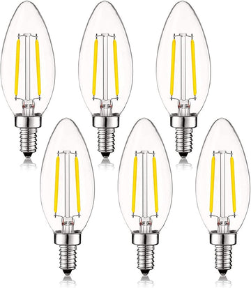 E12 Candelabra Bulb 25 Watt Equivalent E12 LED Bulb 2W 2700K