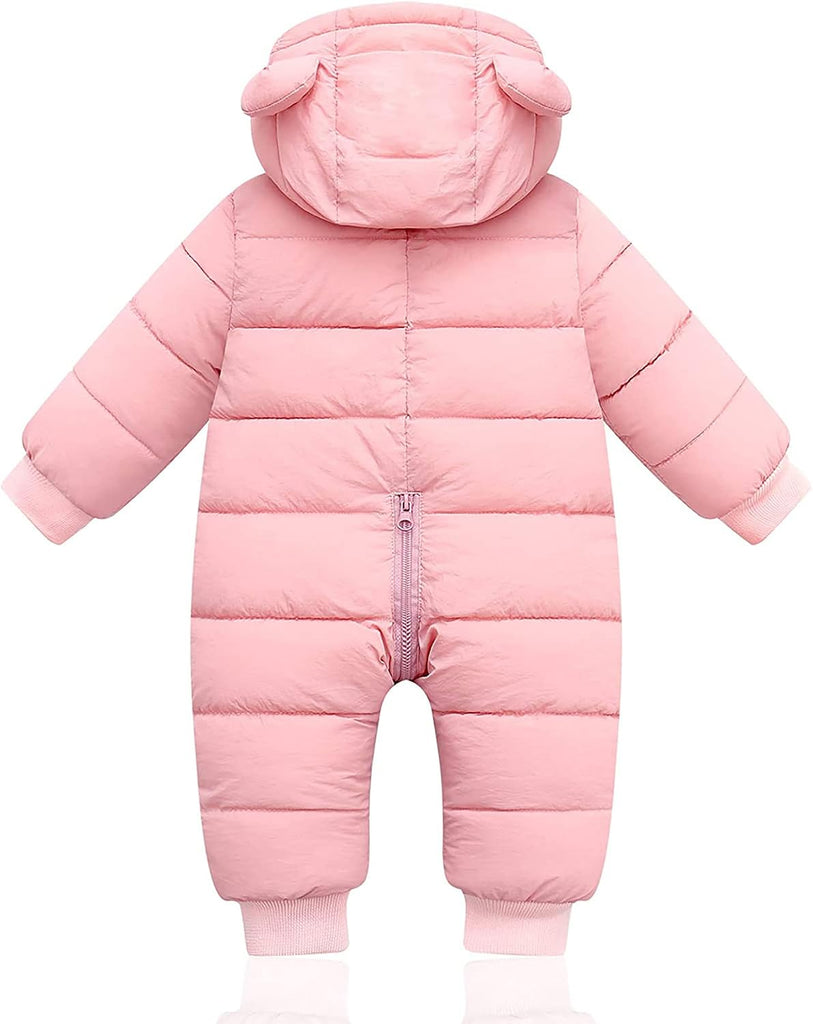 Baby Clothes Cute Infant Toddler Snowsuit Warm Boy Girl Winter Coats Hooded Zip Jumpsuit