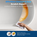 51" Stone Resin Freestanding Bathtub, Matte White Stone Resin Soaking Tub, Oval Shape Solid Surface Freestanding Tubs