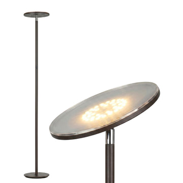 Sky LED Floor lamp, Torchiere Super Bright Floor Lamp Decor & Office - Dimmable, Tall Standing Lamp with Warm Light &