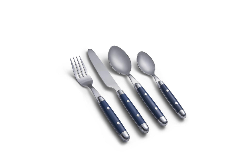 Jubilee Blue 16-Piece 18/0 Silverware Set for 4, Flatware