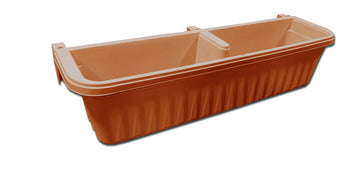 Exports International 32" Adjustable Railing Planter, Terra Cotta