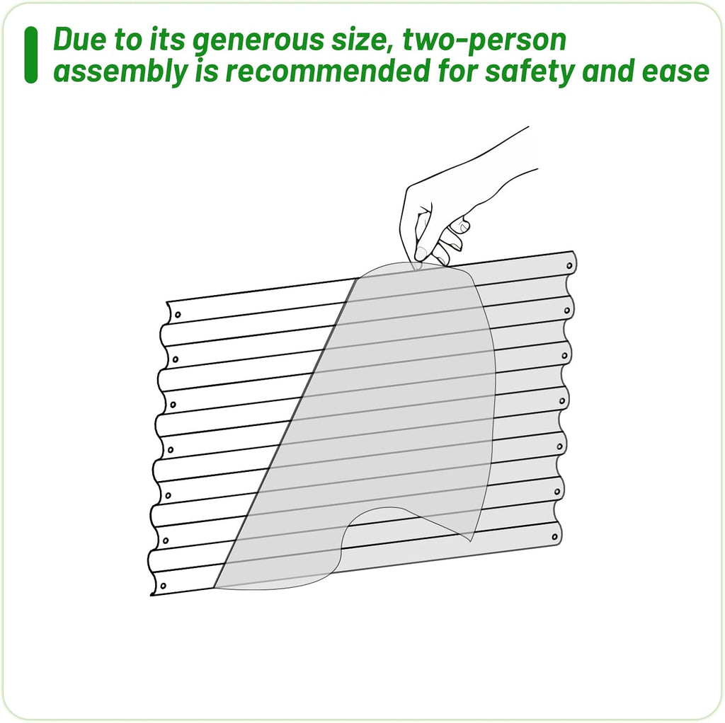 36" Tall Raised Garden Bed, Easy Gardening at Waist Height, 6x3x3ft Large Galvanized Metal Outdoor Planter Box for