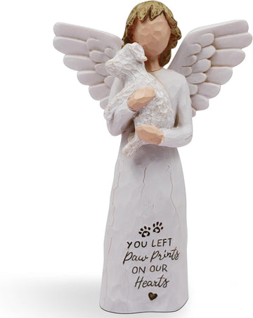 Dog Memorial Gifts for Loss of Dog Sympathy Gift Figurines White
