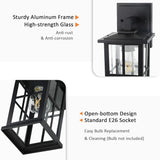 2-Pack Outdoor Light Fixtures Wall Mount, Waterproof Exterior Wall Lanterns Porch Lights