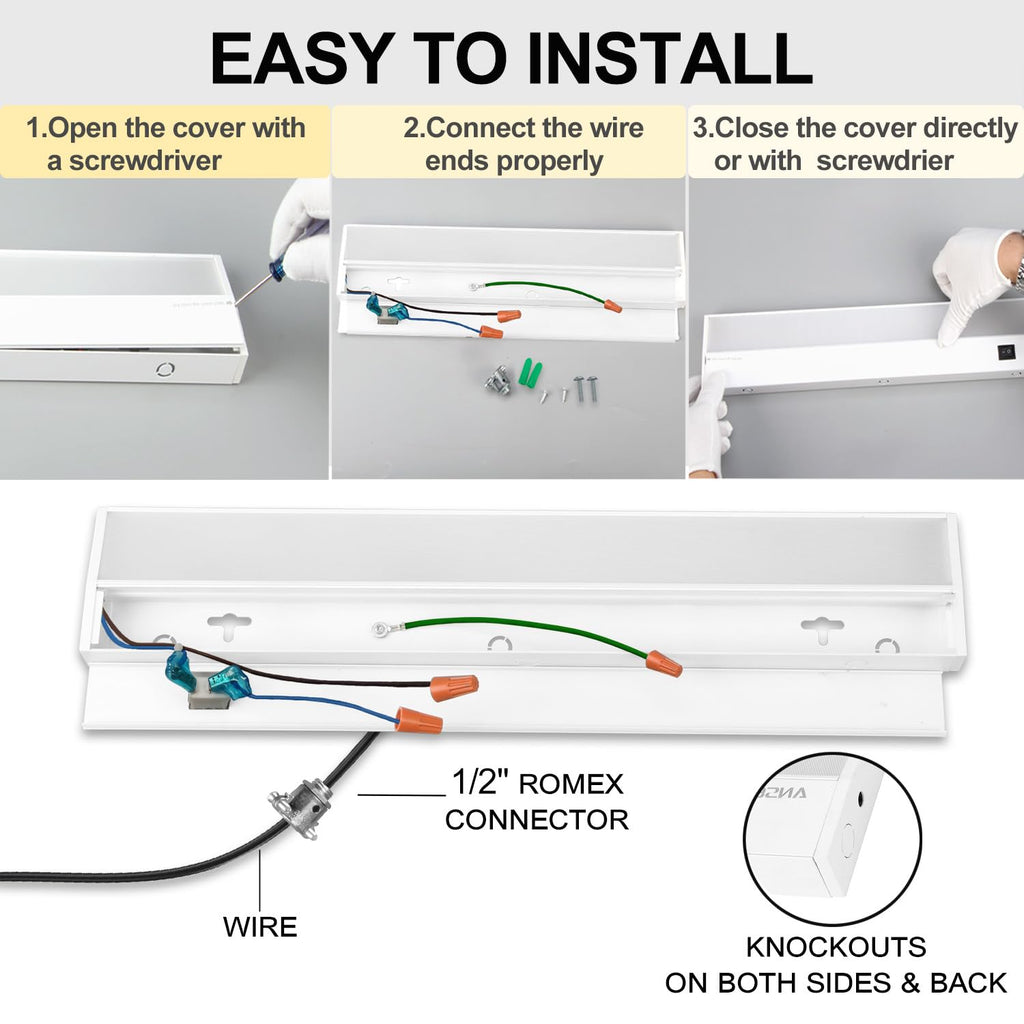Of Under Cabinet Lights, 12in 10W 666LM, Dimmable Hardwire Led Light for Closet, CRI>92, R9>90, 5 Color