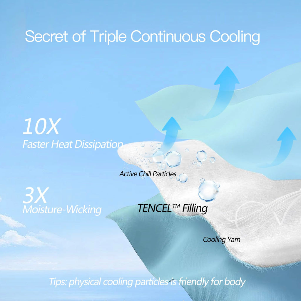 Life CoolMurm Cooling Comforter for Hot Sleepers, Full/Queen 90"x90" Soft Breathable Pregnancy Cooling Blanket