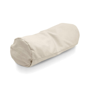 Natural Organic Flannel Neck Roll Pillowcase for 6" Dia x 16"