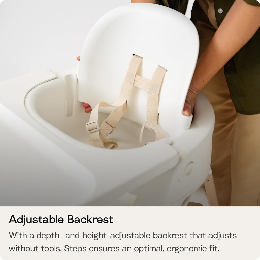 Steps High Chair for Babies & Children from 6 Months to 10 Years - 2-in-1 Adjustable & Ergonomic Design - Removable