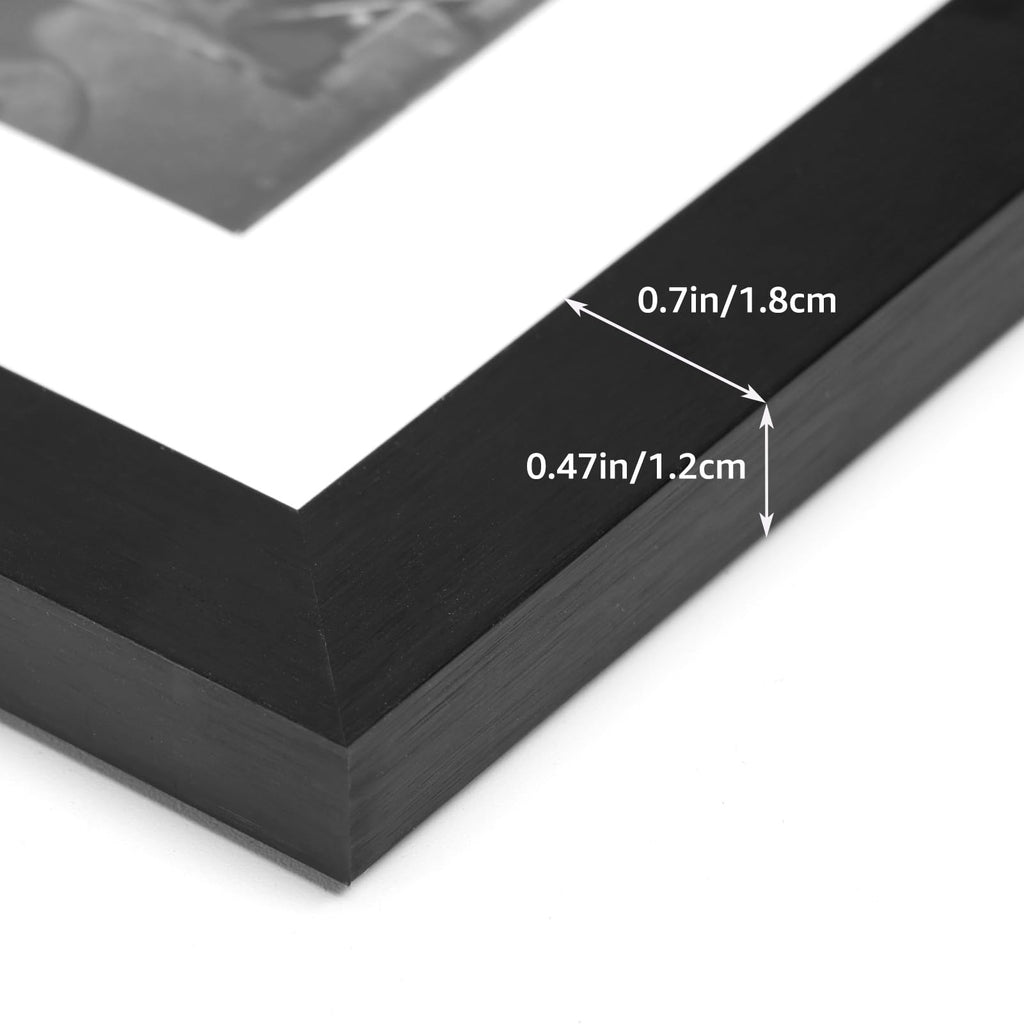 Collage Picture Frame 4x6, 20 Opening Black Large Photo Frame for Multiple 4 by 6 inch Pictures for Wall