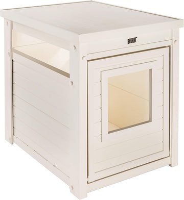 Litter Box Enclosure, Standard, Antique White