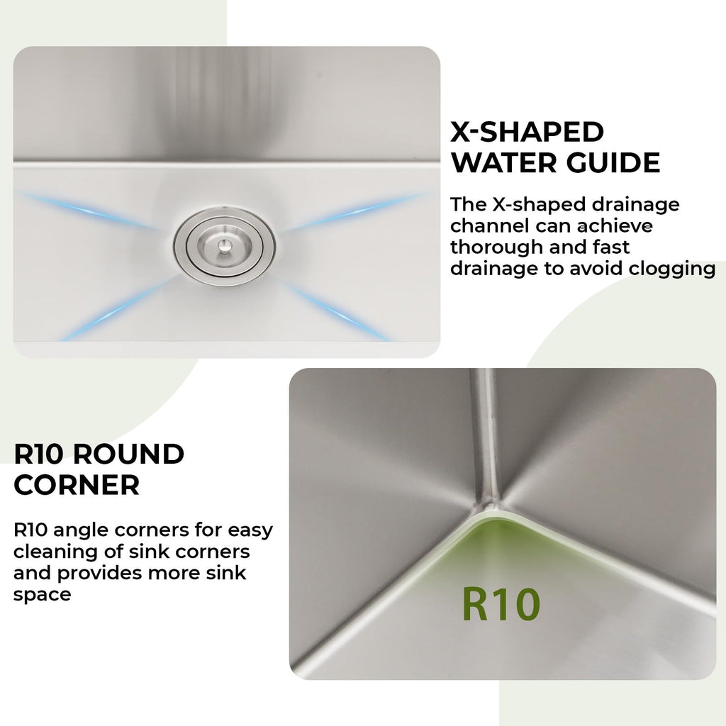 33 Undermount Stainless 33x19 Inch Sink Single Bowl