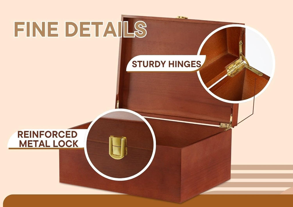 Keepsake Box Tree of Life Gifts for Women, Wooden Storage Boxes, Decorative Organizer with Lid for Memory Treasure