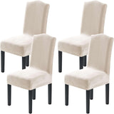 H.VERSAILTEX Dining Chair Covers Velvet Stretch Chair Covers for Dining Room Set of 4 Parson Chair Slipcovers Chair
