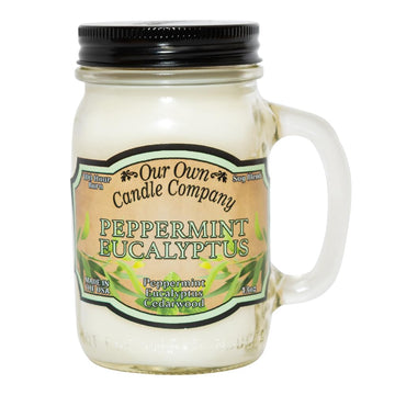 Peppermint Eucalyptus Mason Jar Candle, 13 oz