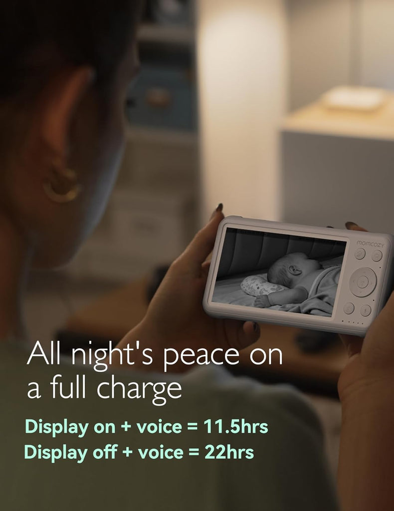 Video Baby Monitor, 5" 1080P HD Baby Monitor with Camera and Audio