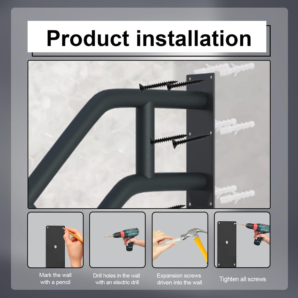 2 Pack Outdoor Handrail for 1-3 Step Stairs