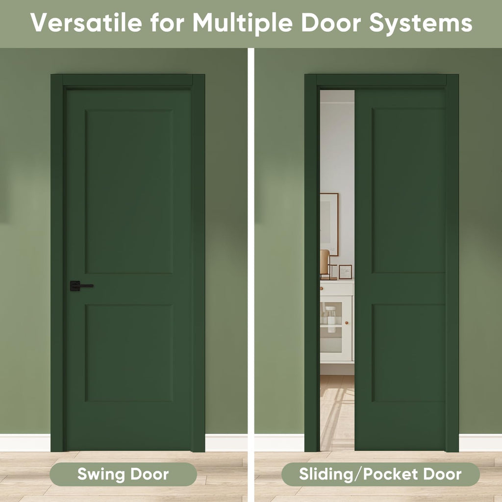 28x80 in 2-Panel White Primed Interior Door Panel