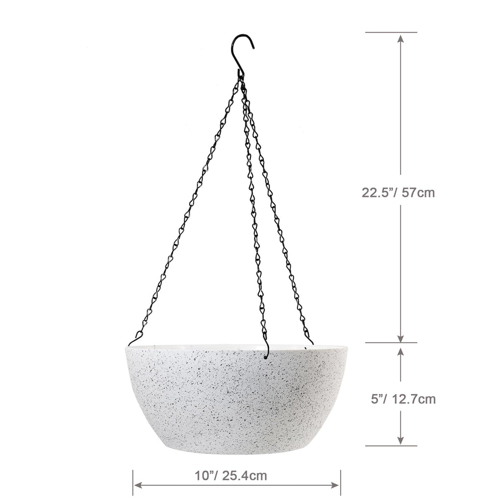 10 inch Hanging Planters for Indoor Plants, 2 Pack Hanging Baskets