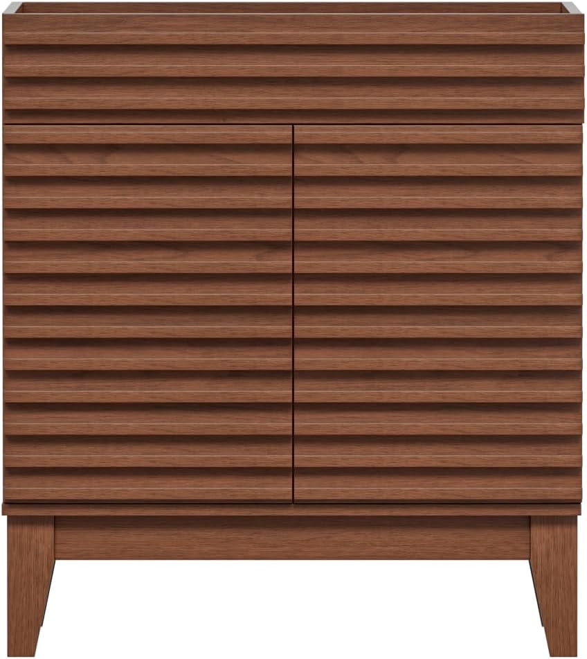 30" Bathroom Vanity, Mid-Century Freestanding Bathroom Vanity Cabinet with Storage