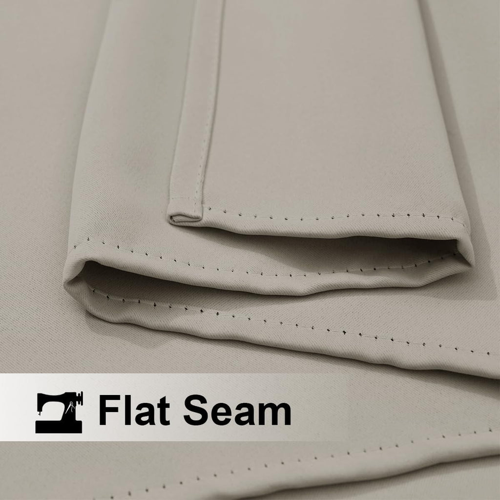 2 Panels Outdoor Curtains Waterproof 108 inches Long, Windproof Thermal Insulated Top & Bottom Grommet Blackout