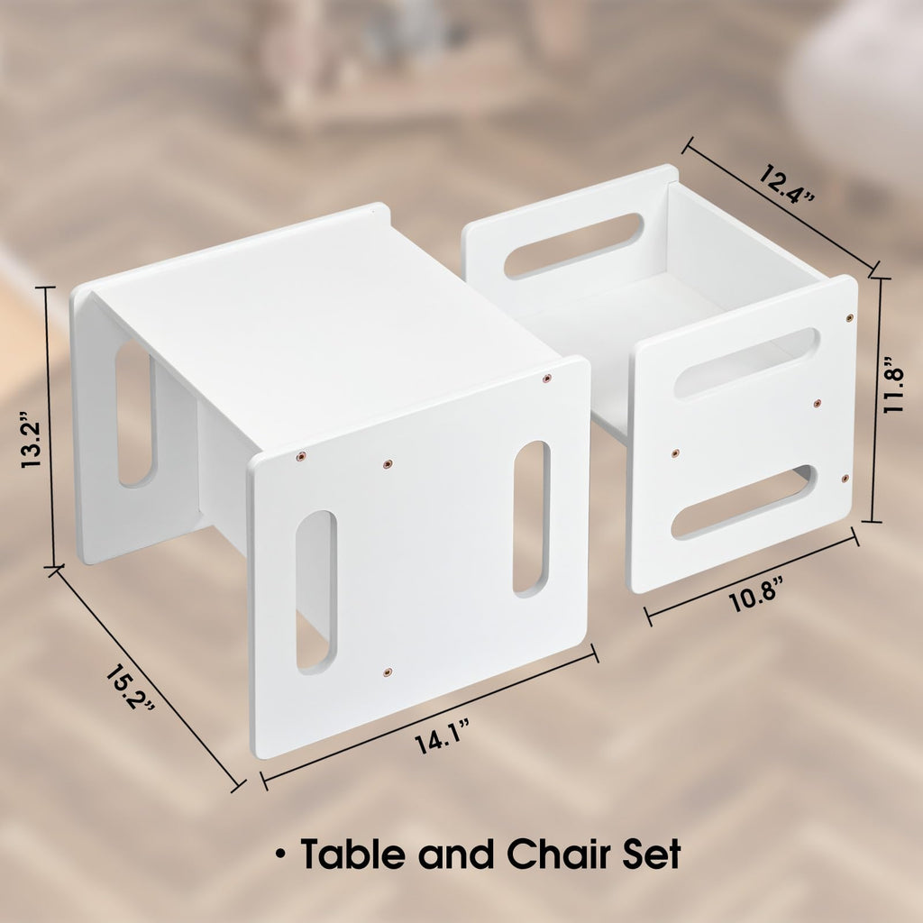 Montessori Weaning Table and Chair Set for 1-3 Year Old Kids