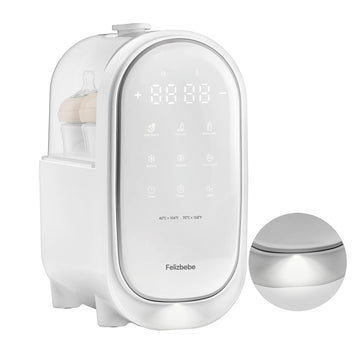 Bottle Warmer for Breastmilk, 11-in-1 Double Bottle Warmer Large Touchscreen with Night Light, Detachable for Easy