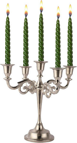 5 Arm Candelabra Taper Candle Holders Decorations Indoor Kitchen Décor Table Candles Candlestick Candelabra