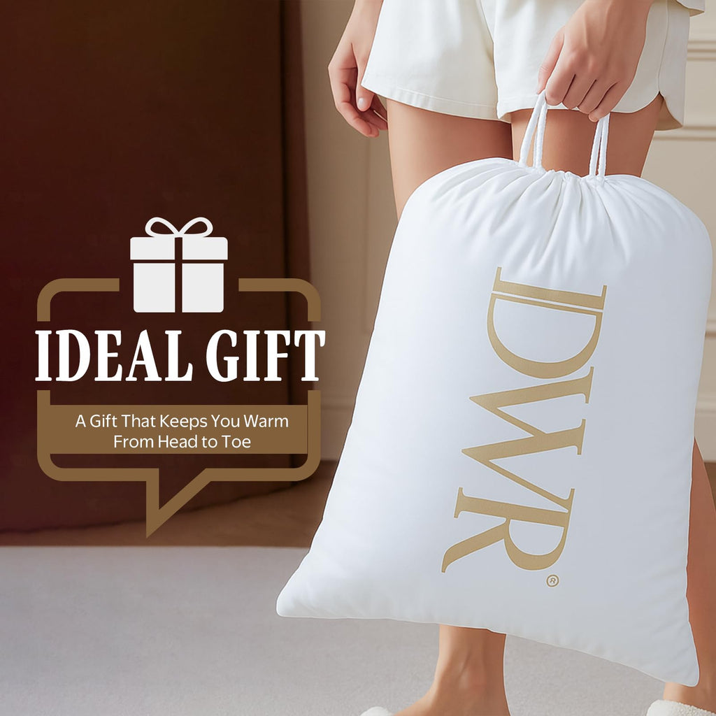 Feather Down Fiber Comforter/Duvet Insert, Super King 120x120, Heavy
