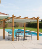 10x10 Ft Outdoor Retractable Pergola Aluminium Pergola Canop - Image 7