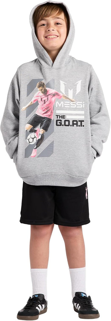 Boys' Lifestyle Long Sleeve Sweatshirt, Standard Fit Hoodie Sweatshirt, Comfortable