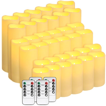 36-Pack LED Flameless Candles with Remote Control - Perfect, Parties, and Special Occasions - Create a Magical