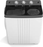 Portable Washing Machine, Twin Tub 20 Lbs Capacity with Drain Pump, Laundry Washer 12 Lbs and Spinner 8 Lbs with Timer