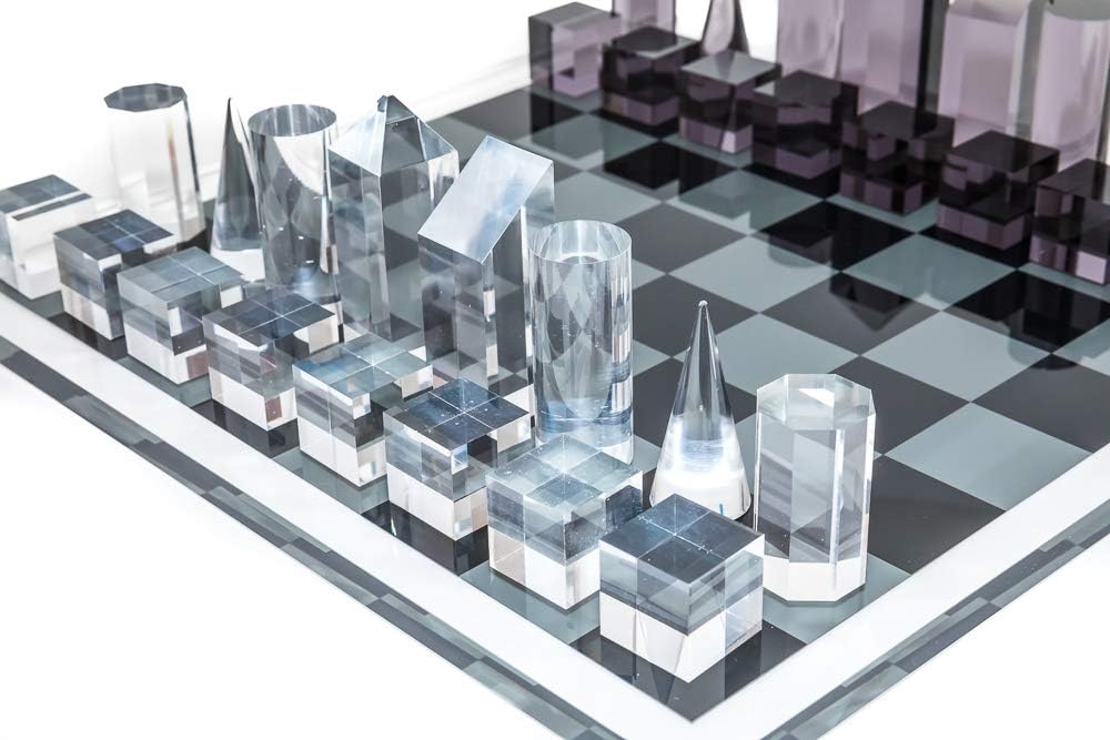 Bello Games New York's Luxury Contemporary Acrylic Chess Set