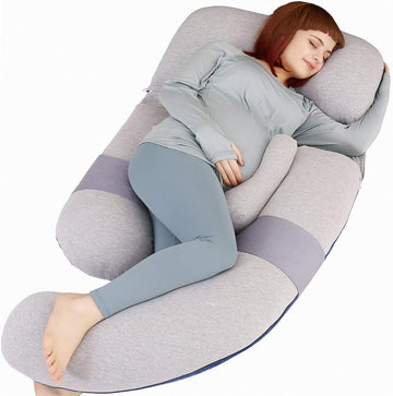 60 inch Pregnancy Pillow, Detachable U Shape Full Body Pillow for Maternity Support, Sleeping Pillow for Pregnant