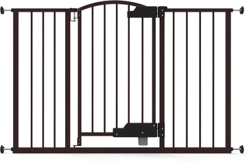 Easy Open Baby Gate & Dog Gate, Hands-Free Open Patent-Pending Foot Pedal, 27.5"-52" Wide, 28" Tall, Hardware or