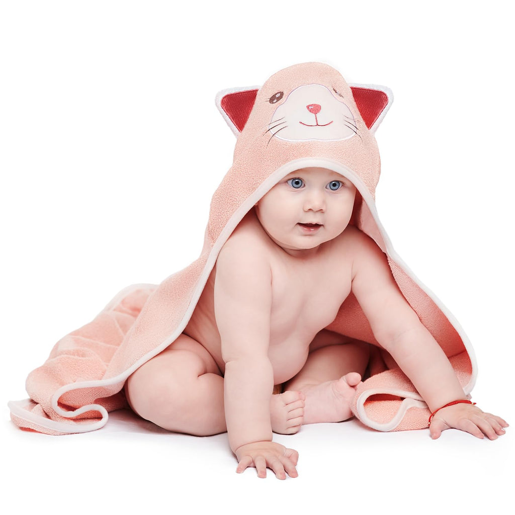 Hooded Baby Towels for Newborn & Toddler - Super Soft Baby Bath Towels with Hood, Highly Absorbent Viscose Made from
