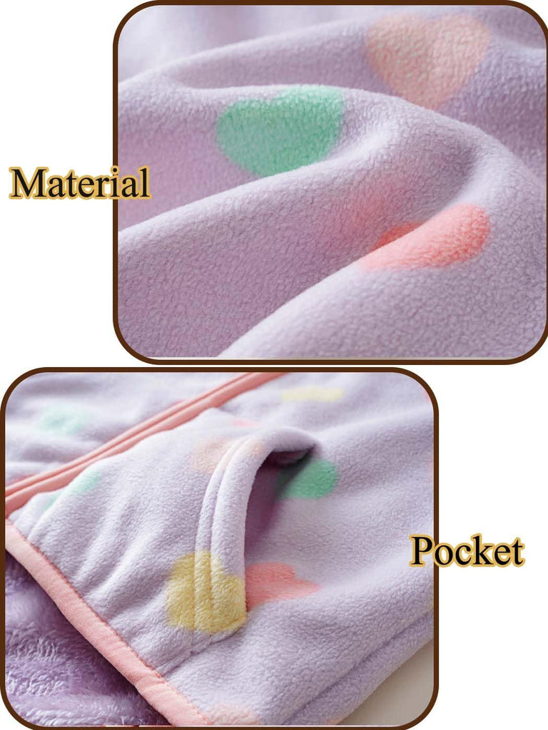 Baby Toddler Boys Girls Sherpa Fleece Lined Jacked Sweatshirt Fall Winter Autumn Warm Clothes with Hoodie