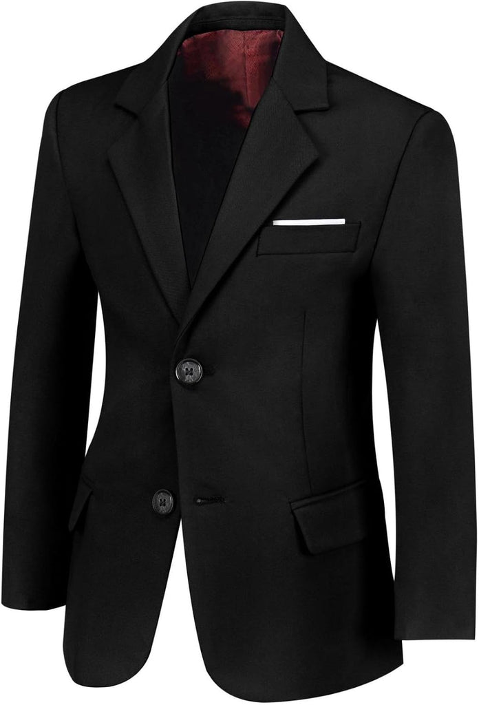 Toddler Kids Boys Blazer Slim Suit Coat Formal Classic Suits Casual Dresswear Royal Blue Sport Coat Business Jacket