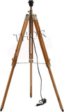 Vintage Classic Teak Wood Tripod Floor Lamp Nautical Floor Shade lamp Home Decor (Shade is Not Included) Rustic