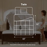 Goose Feather Down Fiber Comforters Twin, Extra Fluffy White Duvet Insert, Ultra-Soft, Breathable