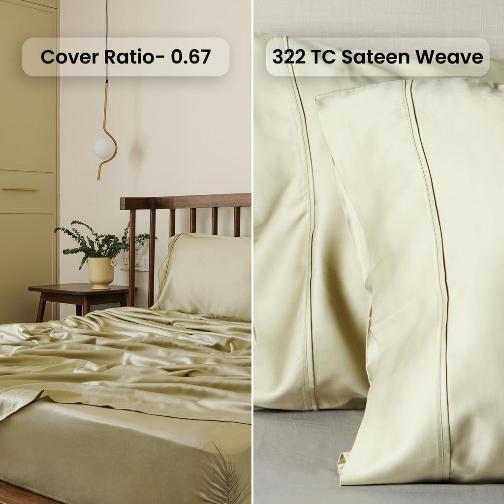 Certified 100% Tencel Eucalyptus Twin XL Lyocell Sheets|4 Piece Set|Sateen Weave|True Carbon Zero|Gentle to