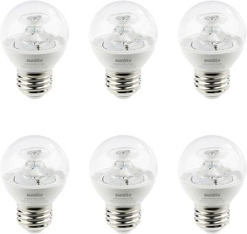 G16 LED Dimmable Decorative Globe Vanity Light Bulbs, Clear, 5W (40W Equiv.), 350 Lumens, Medium E26 Base, Mirror