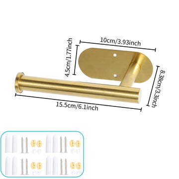 Adhesive Curtain Holdbacks, Screw-in Curtain Tiebacks, Gold - 2 Pcs