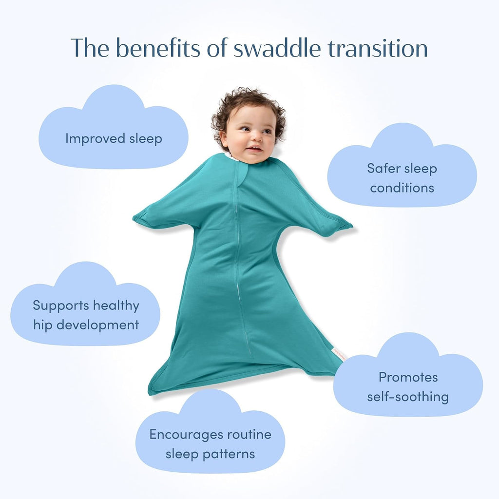 Transition Swaddle - Cozy Baby Swaddle Blanket with Zipper Convenience - Roomy Wearable Blanket for Easy