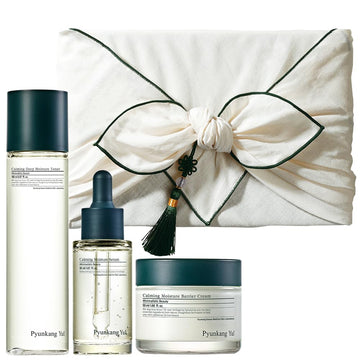 PKY Calming Skincare Gift Set with Premium Gift Wrapping, Vegan, Korean Skincare (3-item set)