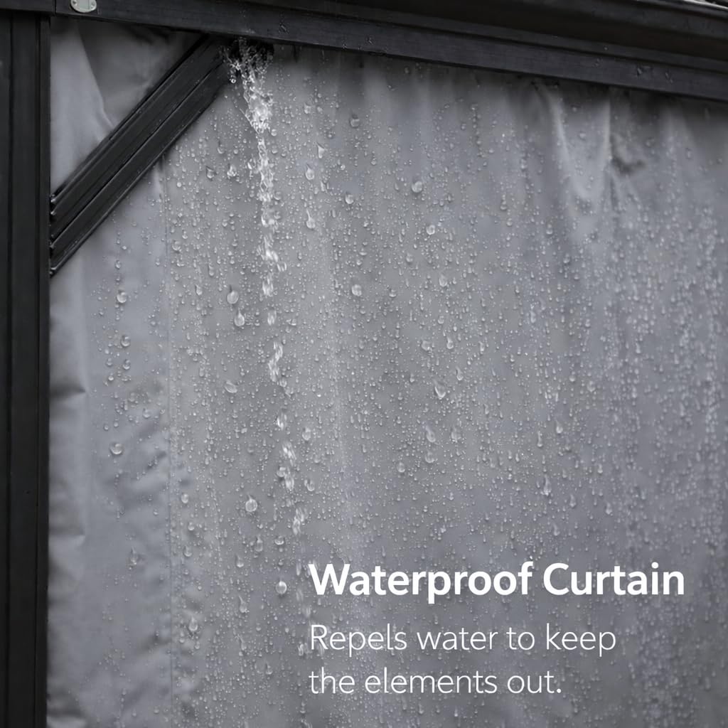 12' x 12' Outdoor Gazebo Privacy Curtain Sidewall