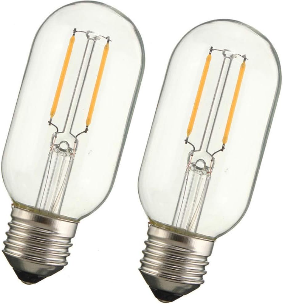 T45 LED Vintage Edison Bulbs T45 2W LED Filament Bulb T14/T45 LED Tubular Light Bulb Decorative